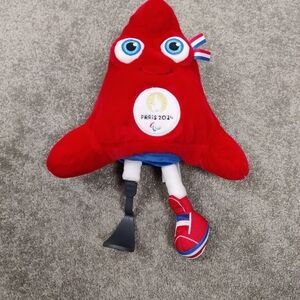 Paris 2024 Paralympic Games Official Mascot Plush Toy Cuddle Fluffy Souvenir